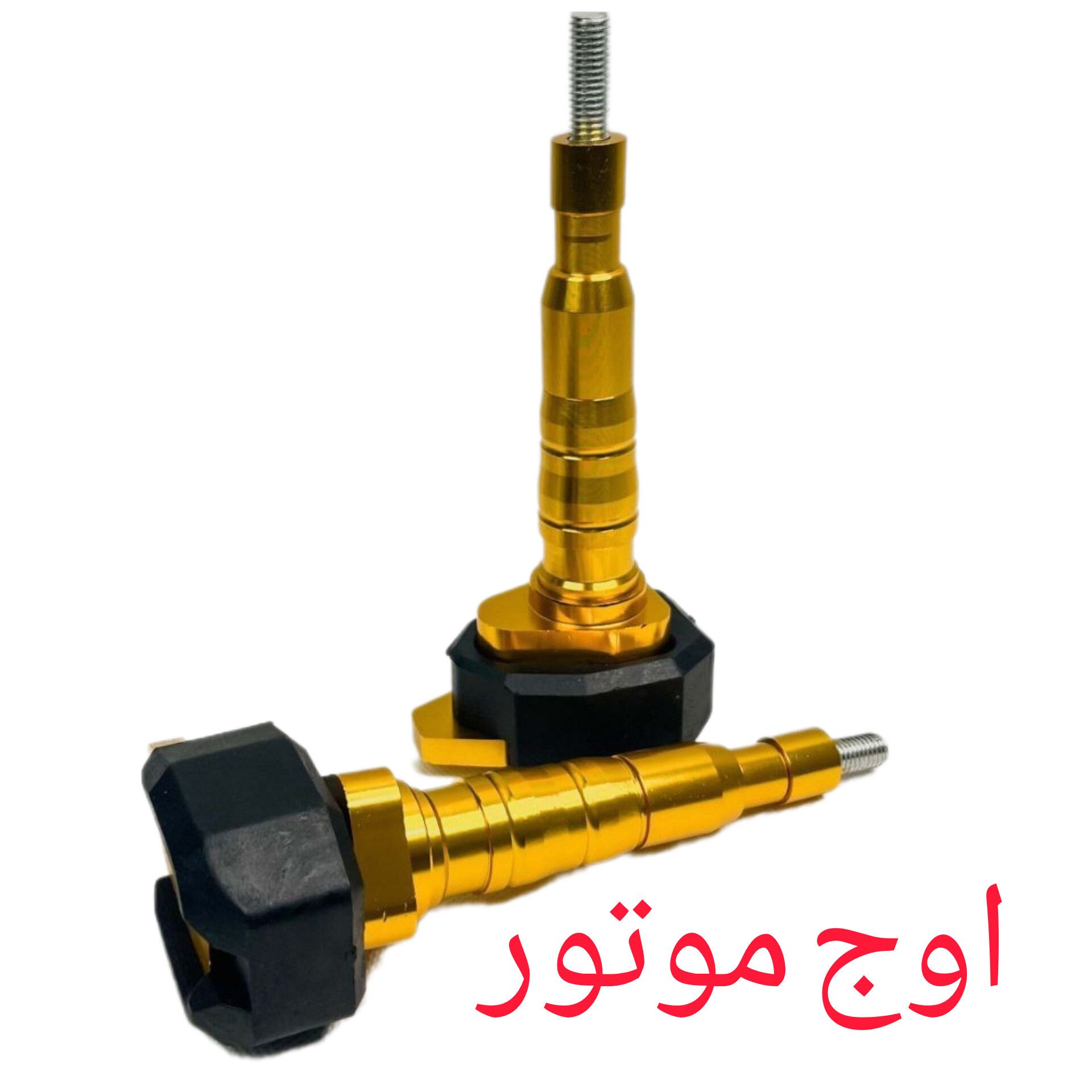 خرید پروتکشن مدل نینجا برای انواع موتورسیکلت (بدنه آلومینیوم و ضد ضربه بسته 2 عددی طلایی