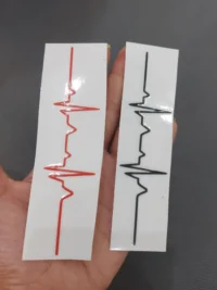 برچسب طرح ضربان قلب (Heartbeat) - ضدآب و با کیفیت بالا - ۱۳ سانتیمتر